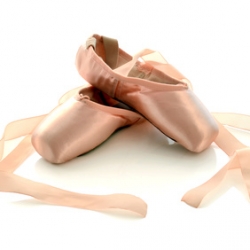 Ballet pointe shoes